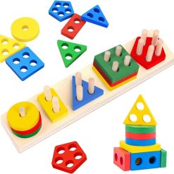 Shape Sorting and Stacking Puzzle Big