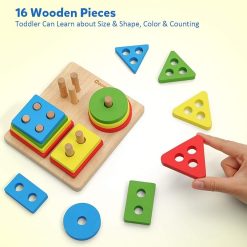 Shape Sorting and Stacking Puzzle small