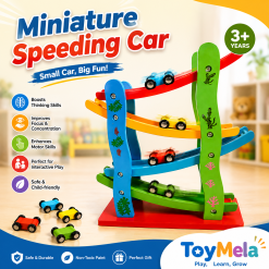 Miniature speeding car